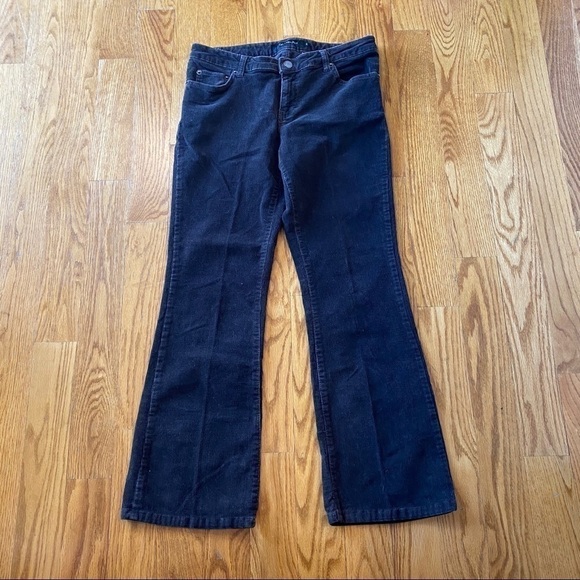 Dark brown Calvin Klein corduroy bootcut pants size 10 cotton with some stretch - Picture 1 of 6